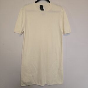 Banana Republic Cream Short Sleeve Knit Dress
